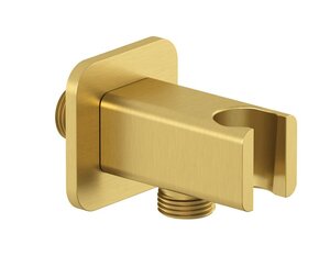 Изображение товара Шланговое подключение Kludi A-QA 65568N0-00, с держателем лейки, золото брашированное