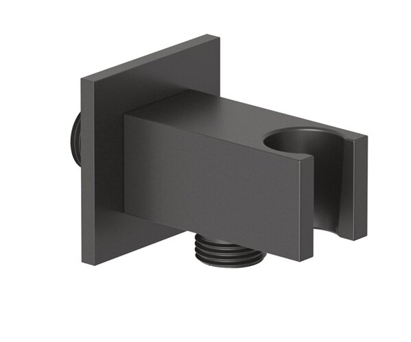 Изображение товара Подключение шланговое Kludi A-QA 6556939-00 с держателем для лейки, черный матовый