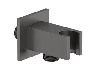 Изображение товара Шланговое подключение Kludi A-QA 65569N2-00, с держателем лейки, оружейная сталь