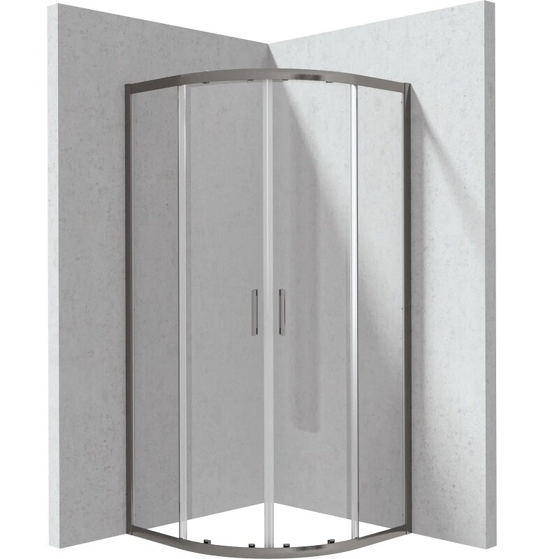 Изображение товара Душевой уголок Deante Funkia 90x90 см прозрачное стекло профиль титан гидрофобное покрытие