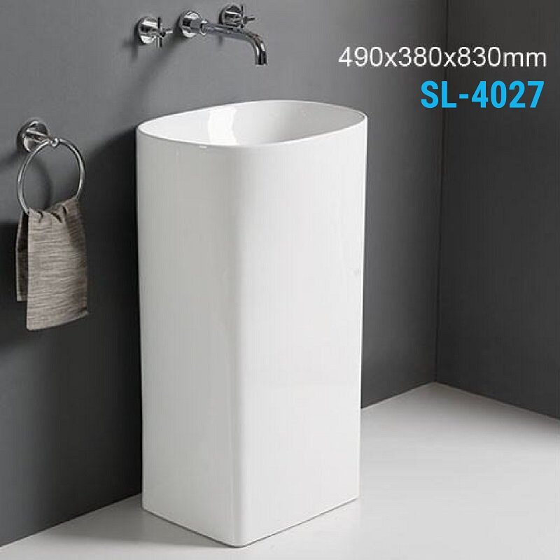 Изображение товара Раковина напольная SantiLine SL-4027, 38 х 49 см, цвет белый Изображение товара Раковина напольная SantiLine SL-4027, 38 х 49 см, цвет белый