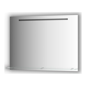 Изображение товара Зеркало с полочкой и LED-светильником EVOFORM 100х75 см