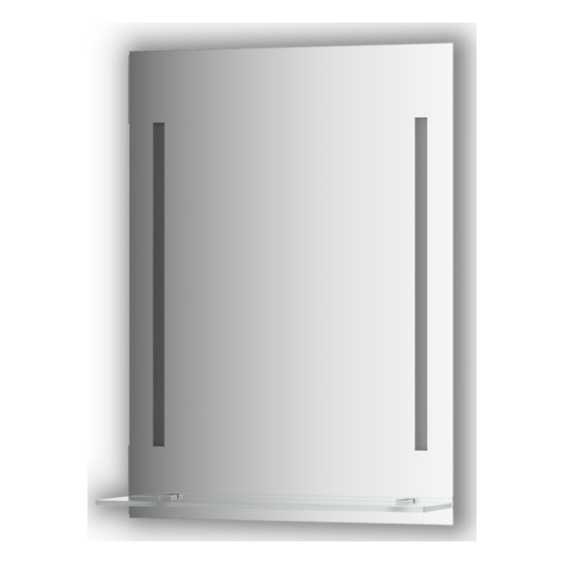 Изображение товара Зеркало с полочкой и LED-светильниками Evoform Ledline-S BY 2161 55х75 см