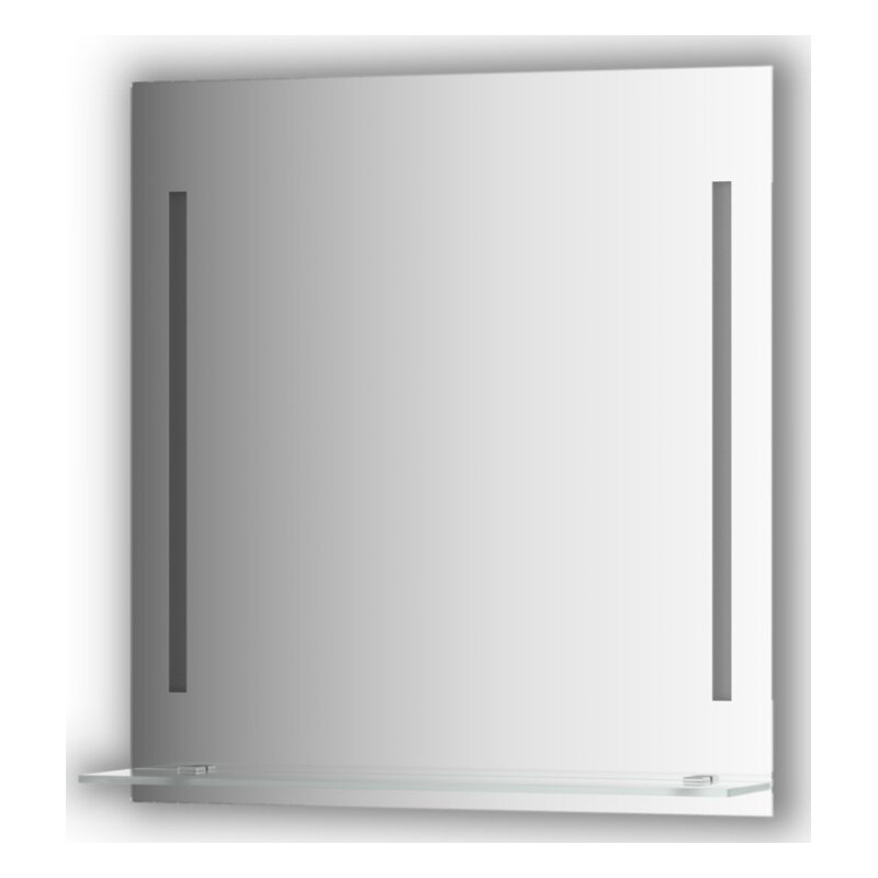 Изображение товара Зеркало с полочкой и LED-светильниками Evoform Ledline-S BY 2163 70х75 см