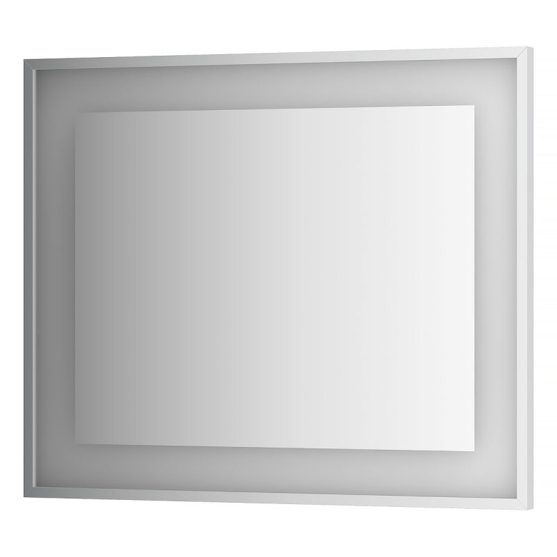 Изображение товара Зеркало в багетной раме и LED-светильником Evoform Ledside BY 2204 90х75 см Изображение товара Зеркало в багетной раме и LED-светильником Evoform Ledside BY 2204 90х75 см