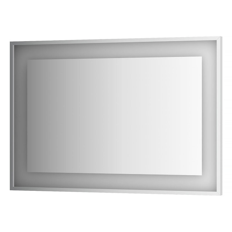 Изображение товара Зеркало в багетной раме Evoform Ledside с LED-светильником 110х75 см