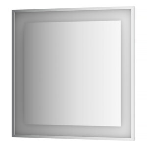 Изображение товара Зеркало в багетной раме и LED-светильником Evoform BY 2211 90x90 см