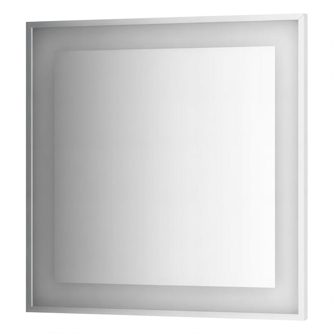 Изображение товара Зеркало в багетной раме с LED-подсветкой Evoform 90х90 см для современной ванной Изображение товара Зеркало в багетной раме с LED-подсветкой Evoform 90х90 см для современной ванной