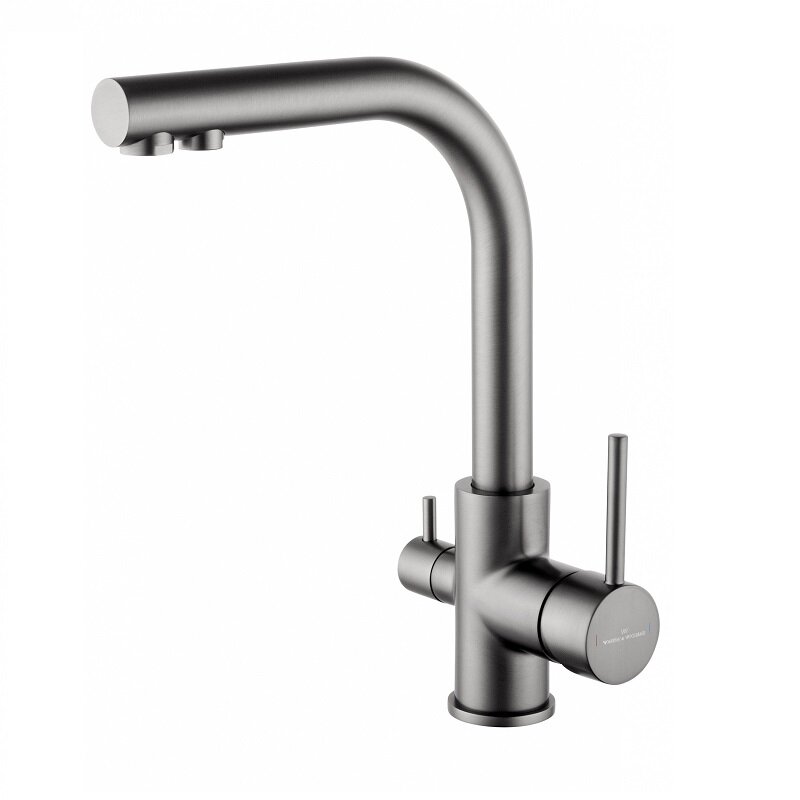 Изображение товара Смеситель для кухонной мойки Wonzon & Woghand WW-88458005-BGM с подключением к фильтру Изображение товара Смеситель для кухонной мойки Wonzon & Woghand WW-88458005-BGM с подключением к фильтру