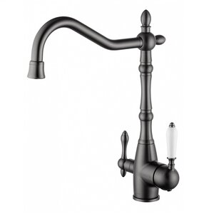 Изображение товара Смеситель для кухонной мойки Wonzon & Woghand WW-88458006-BGM, с подключением к фильтру, цвет темный графит