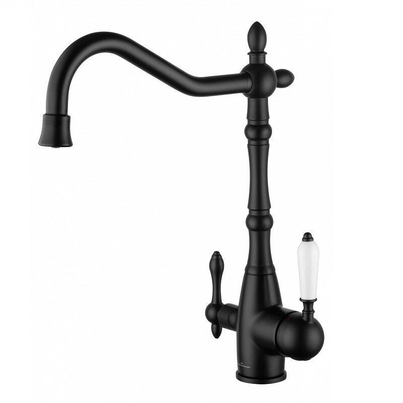 Изображение товара Смеситель для кухонной мойки Wonzon & Woghand WW-88458006-MB черный матовый с фильтром