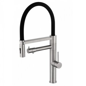 Изображение товара Смеситель для кухонной мойки Wonzon & Woghand WW-88458007-BN, с подключением к фильтру, цвет брашированный никель