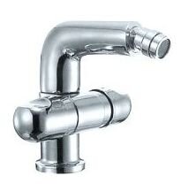 Изображение товара Смеситель для биде Aqualux SH-3018 хром с донным клапаном, монтаж горизонтальный