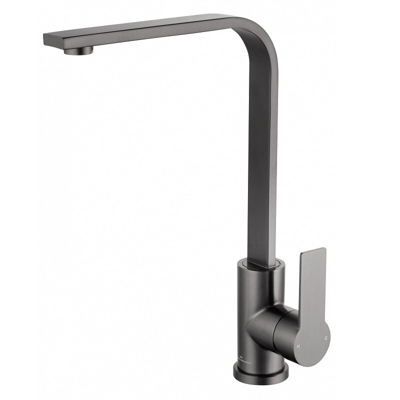 Изображение товара Смеситель для кухонной мойки Wonzon & Woghand WW-AE4550-BGG темный графит