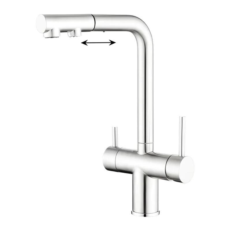 Изображение товара Смеситель для кухонной мойки Wonzon & Woghand WW-88458018-CR с выдвижным изливом