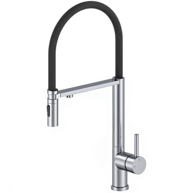 Изображение товара Смеситель для кухни Wonzon & Woghand WW-458027-CR с выдвижным изливом и подключением к фильтру