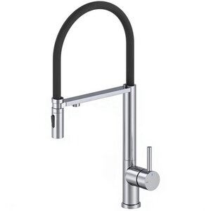 Изображение товара Смеситель для кухонной мойки Wonzon & Woghand WW-458027-CR, с гибким изливом, с подключением к фильтру, цвет хром