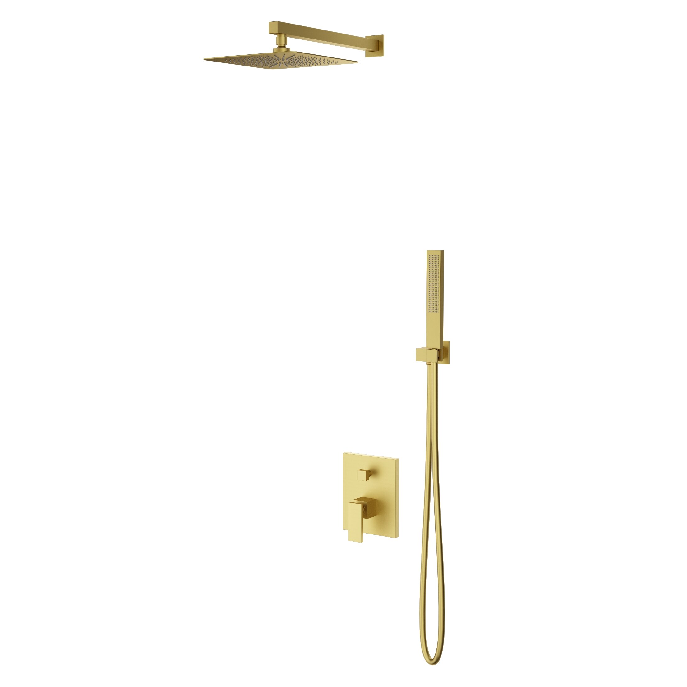 Изображение товара Душевая система Vincea брашированное золото VSFW-2DS1BG 24.5 см