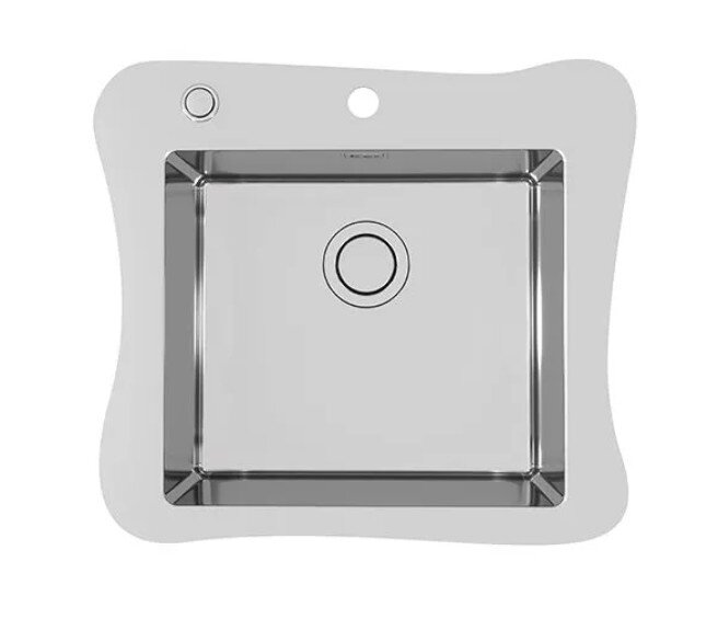 Изображение товара Кухонная мойка Alveus Jubilee 1126054 из нержавеющей стали 61.6x54.6 см