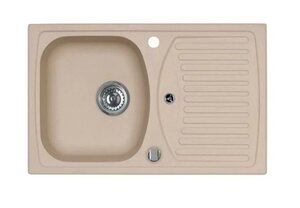 Изображение товара Мойка кухонная Alveus Record 1130330, 78 х 48 см, искусственный камень, бежевая
