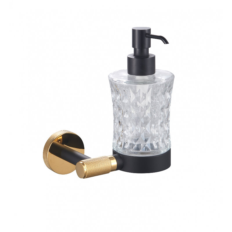 Изображение товара Дозатор для мыла настенный Wonzon & Woghand WW-9224 черный золото