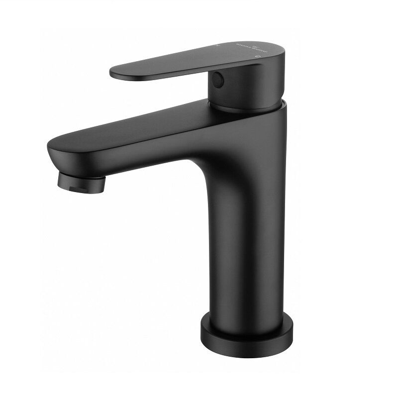 Изображение товара Смеситель для раковины Wonzon & Woghand Alfa WW-A40202-MB черный матовый