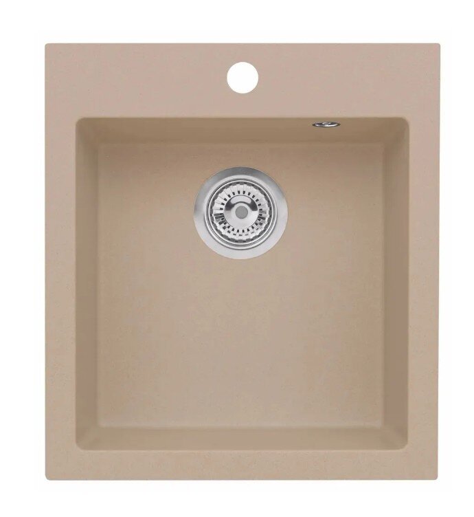 Изображение товара Мойка кухонная Alveus Genesis Boogie 1133431 из искусственного камня 45x50 см бежевый