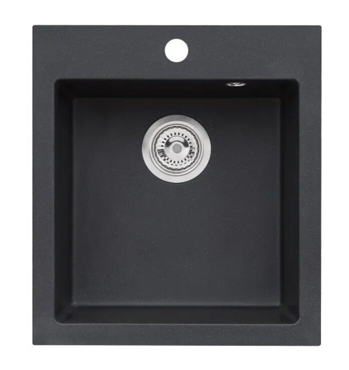 Изображение товара Мойка кухонная Alveus Genesis Boogie 45x50 см искусственный гранит угольный G915