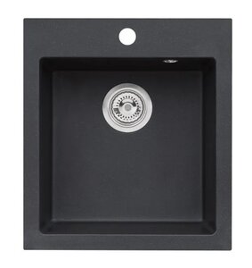 Изображение товара Мойка кухонная Alveus Genesis Boogie 45x50 см искусственный гранит угольный G915