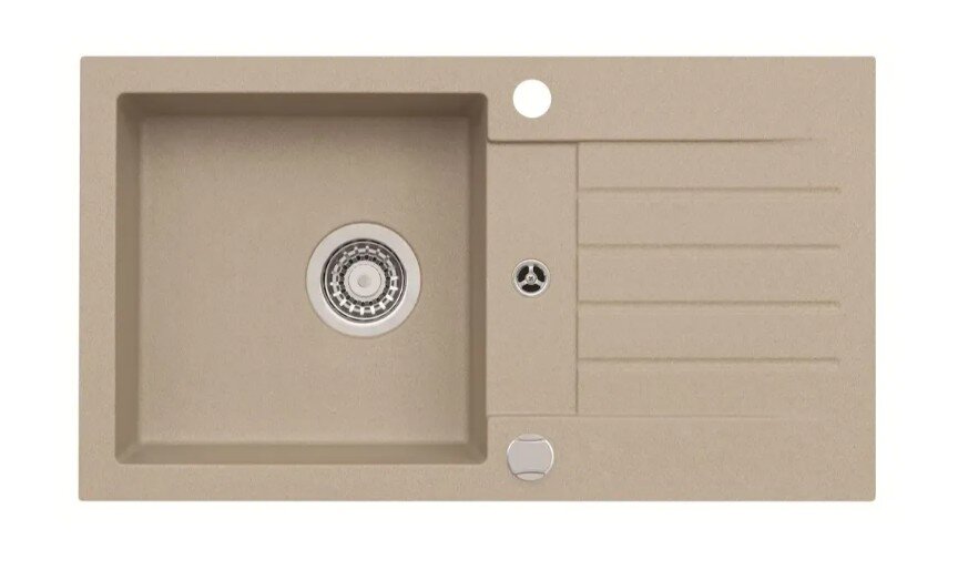 Изображение товара Кухонная мойка из искусственного камня GRANITAL 75х42 см Beige Alveus Genesis Amaro Изображение товара Кухонная мойка из искусственного камня GRANITAL 75х42 см Beige Alveus Genesis Amaro
