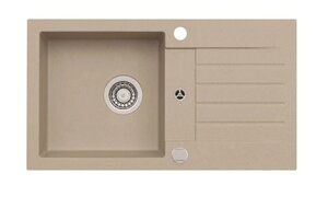 Изображение товара Мойка кухонная Alveus Genesis Amaro 1133773, 75 х 42 см, искусственный камень, бежевая