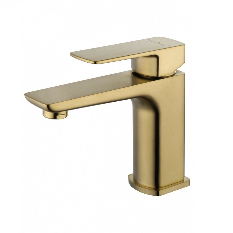 Изображение товара Смеситель для раковины Wonzon & Woghand Edge WW-88139003-BG, цвет брашированное золото Изображение товара Смеситель для раковины Wonzon & Woghand Edge WW-88139003-BG, цвет брашированное золото