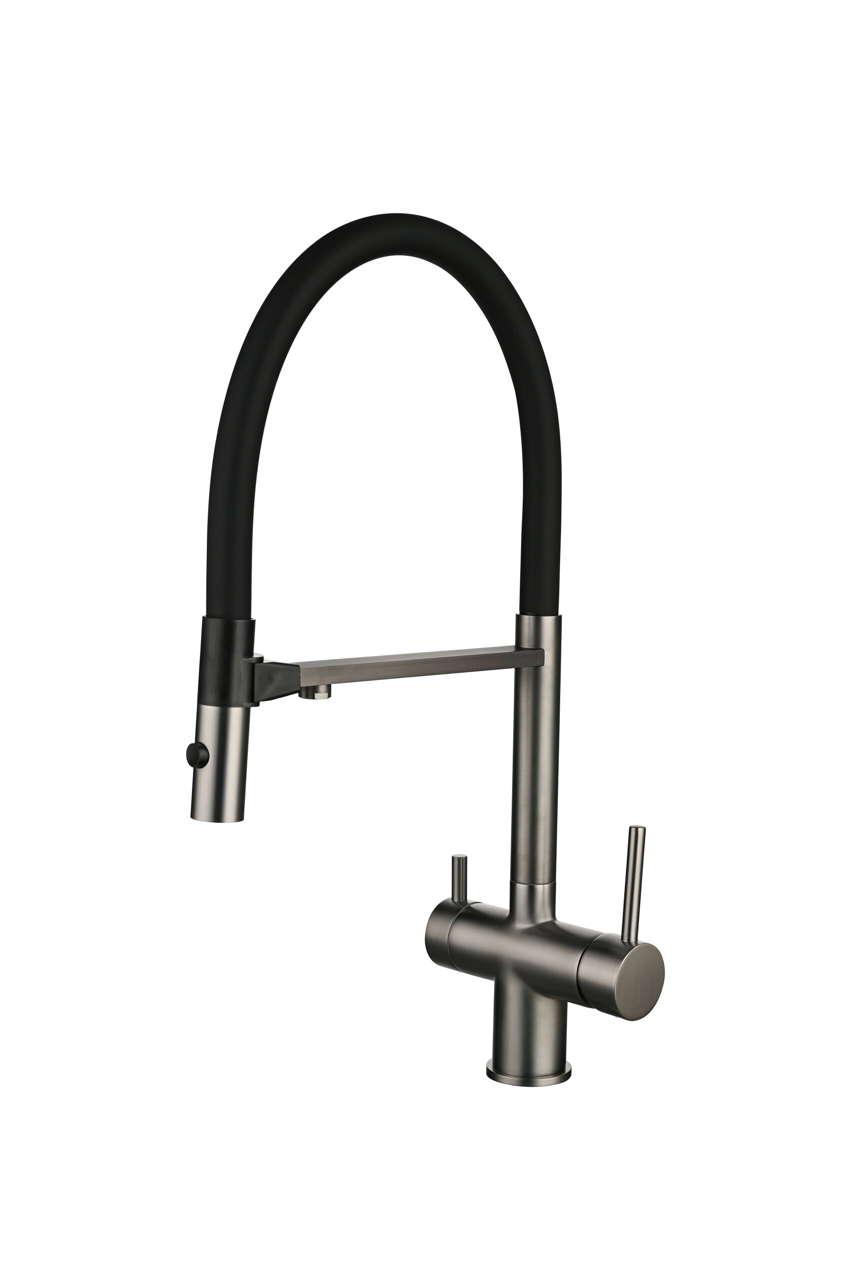 Изображение товара Смеситель для кухни Vincea VKF-120GM вороненая сталь Изображение товара Смеситель для кухни Vincea VKF-120GM вороненая сталь