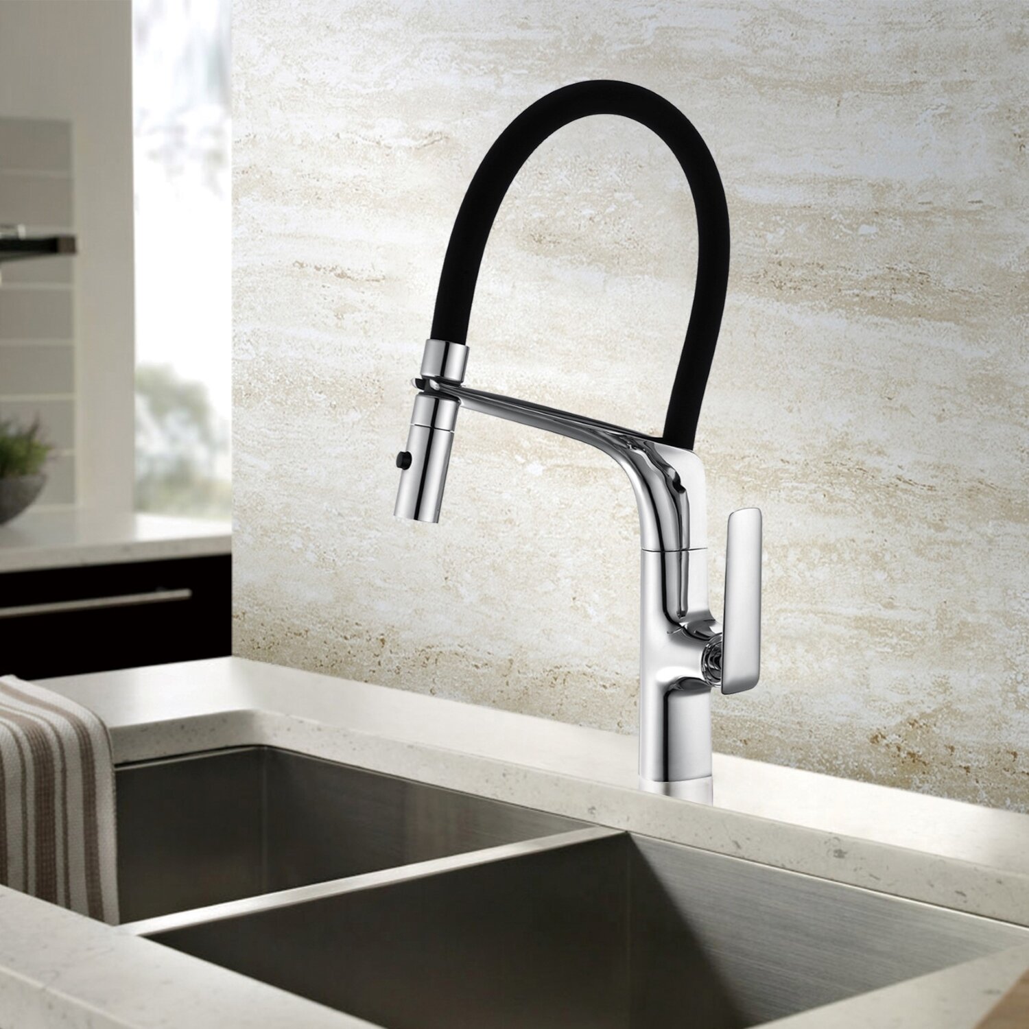 Изображение товара Смеситель для кухни Vincea, VKF-115CH, хром лянцевый