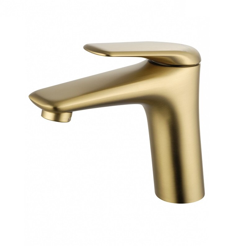 Изображение товара Смеситель для раковины Wonzon & Woghand Elbe WW-A41222-BG брашированное золото