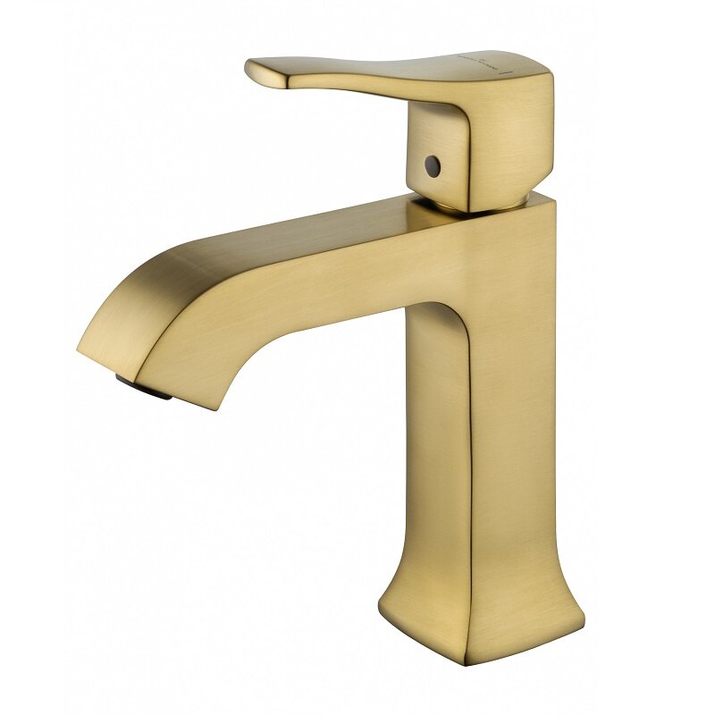 Изображение товара Смеситель для раковины Wonzon & Woghand Flex WW-88018072-BG золото, монтаж на столешницу