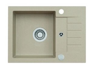 Изображение товара Мойка кухонная Alveus Genesis Amaro 1134166, искусственный гранит, бежевый, 58х42 см