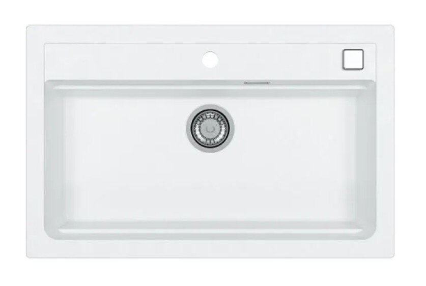 Изображение товара Кухонная мойка из искусственного камня GRANITAL 79x50 см белая Alveus Atrox 40 1140443