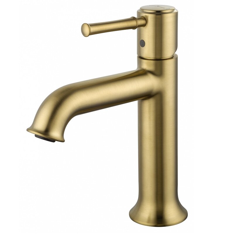 Изображение товара Смеситель для раковины Wonzon & Woghand Tor брашированное золото 5 лет гарантия