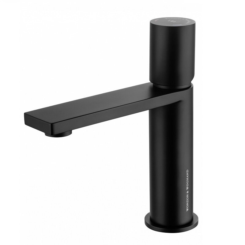 Изображение товара Стильный черный матовый смеситель для раковины Wonzon & Woghand WW-101-MB