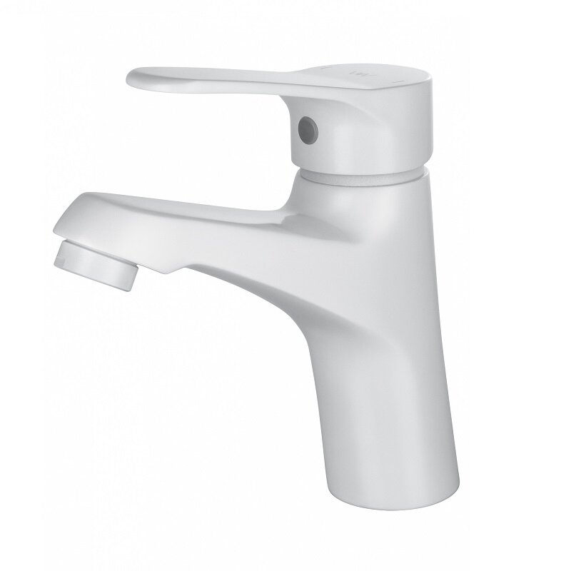 Изображение товара Современный смеситель для раковины Wonzon & Woghand WW-A40212-MW белый матовый