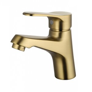 Изображение товара Смеситель для раковины Wonzon & Woghand WW-A40212-BG, цвет брашированное золото PVD