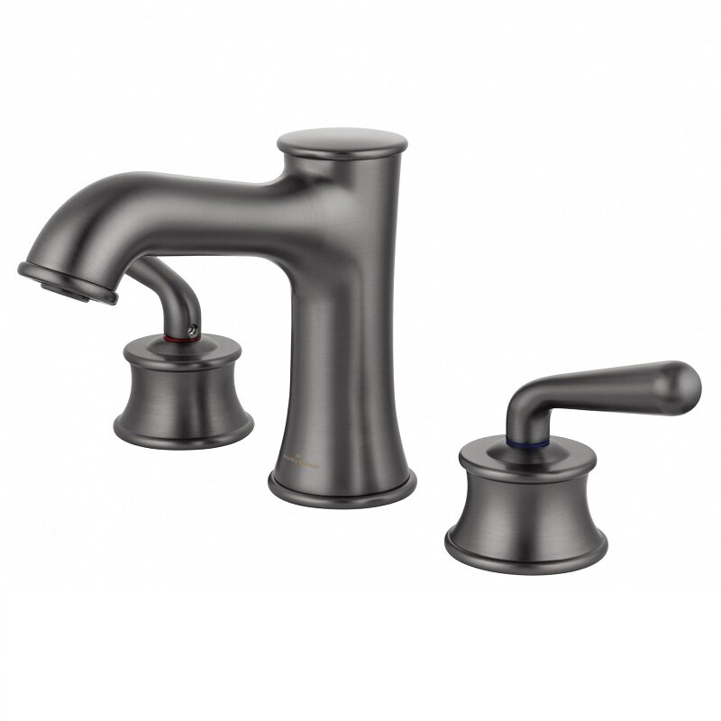 Изображение товара Смеситель для раковины Wonzon & Woghand Steam темный графит 5 лет гарантия