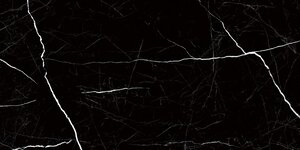 Изображение товара Керамогранит Nero Marquina черный 60x120 полированный