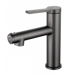 Изображение товара Смеситель для раковины Wonzon & Woghand WW-H1017-BGG, с функцией полоскания, темный графит