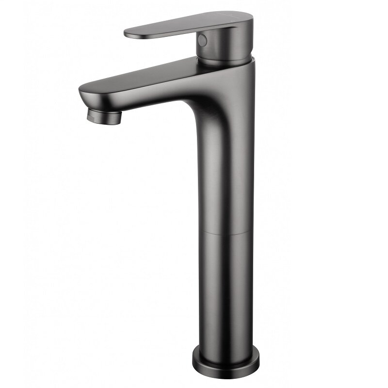 Изображение товара Смеситель для раковины Wonzon & Woghand Alfa темный графит 5 лет гарантии