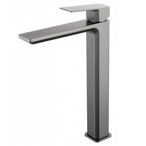 Изображение товара Смеситель для раковины Wonzon & Woghand Diamond с темным графитом, 5 лет гарантии