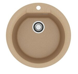 Изображение товара Мойка кухонная Alveus Cadit 100 1143995, 52 х 52 см, искусственный камень, бежевая
