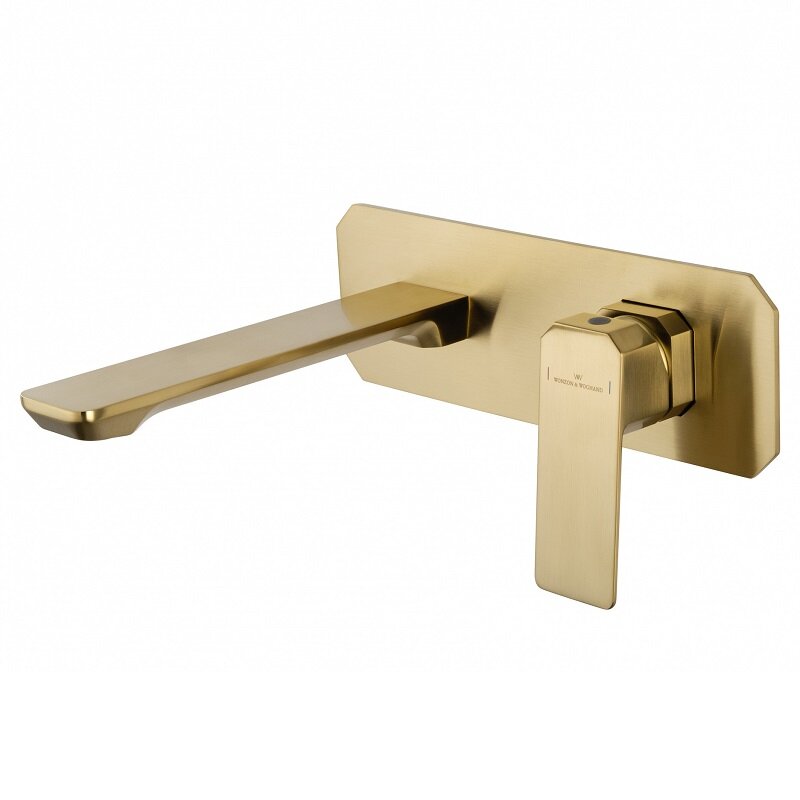 Изображение товара Встраиваемый смеситель для раковины Wonzon & Woghand Diamond с брашированным золотом