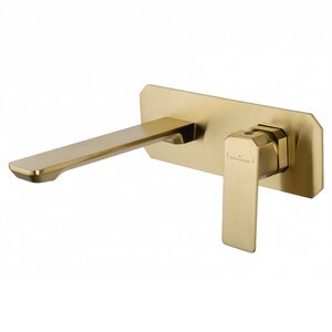 Изображение товара Смеситель для раковины встраиваемый Wonzon & Woghand Diamond WW-88869011-BG, с внутренней частью, цвет брашированное золото PVD